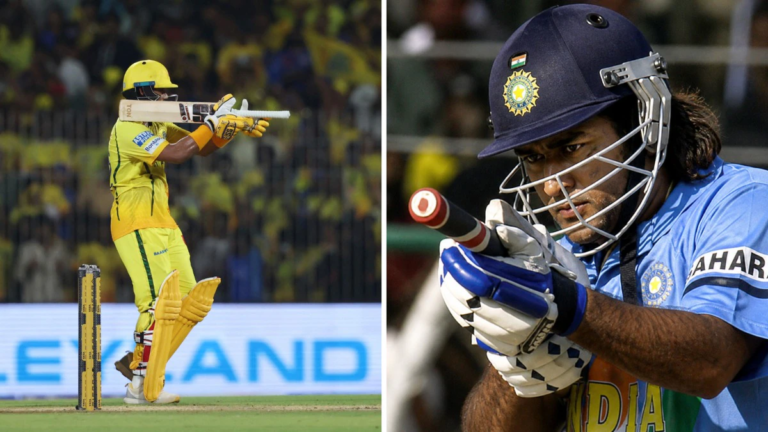 Kartik Sharma renews MS Dhoni’s gun celebration after first IPL fifty vs MI