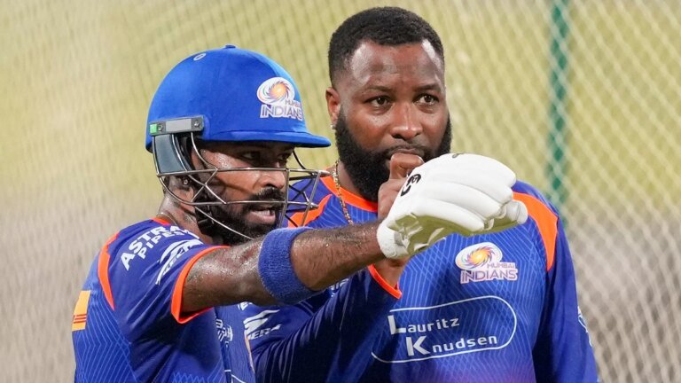 MI batting coach Pollard heavily fined after outburst at umpire in PBKS clash