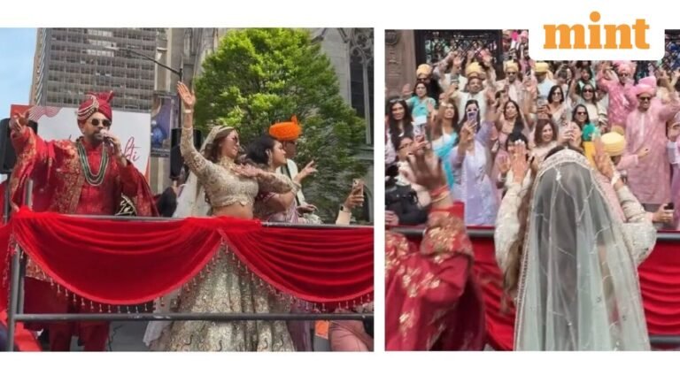 Indian couple’s Bollywood-style wedding shut down New York’s busiest street — Here’s how they planned it | Today’s news