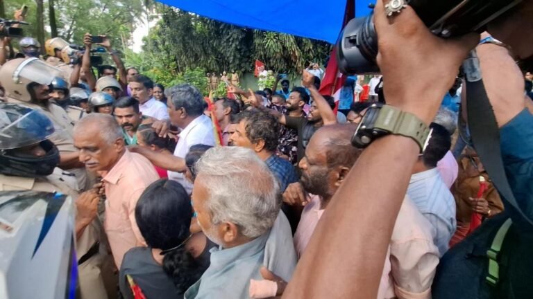 The eviction attempt is creating high tension in the Dalit settlement in Kunnathunad