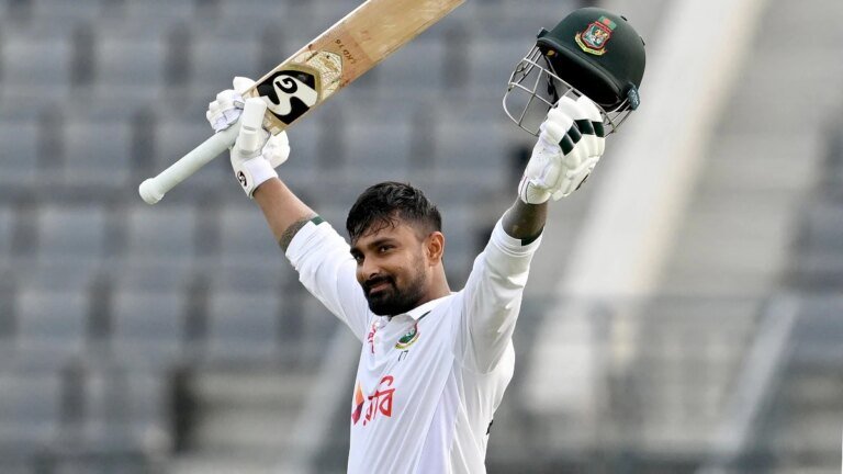 Litton Das’ century rescues Bangladesh after Pakistan’s pace attack rattles the top order