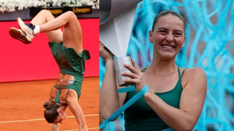 Marta Kostyuk capped off her dream Madrid Open title with a backflip celebration: Watch