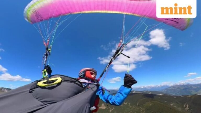 Watch: Plane cuts through paraglider air, woman plunges screaming over Austrian Alps | Today’s news