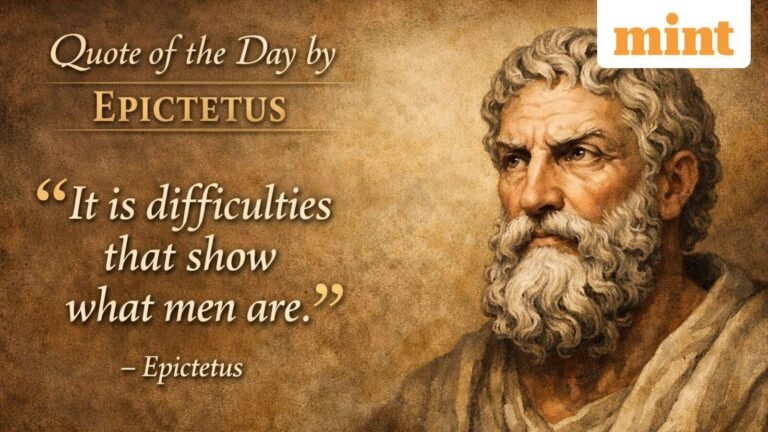 Epictetus quote of the day on hardship: “It is hardship that shows what men are” | Today’s news