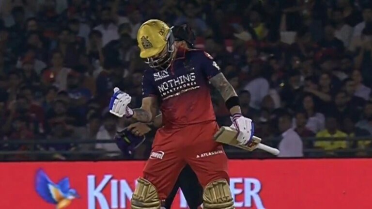Virat Kohli ends duck streak with animated celebration in RCB vs KKR