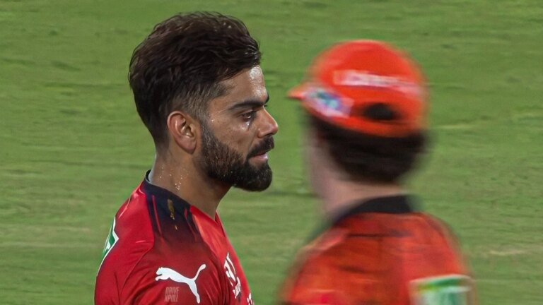Virat Kohli brings the fire Aussie style in a fiery Travis Head exchange