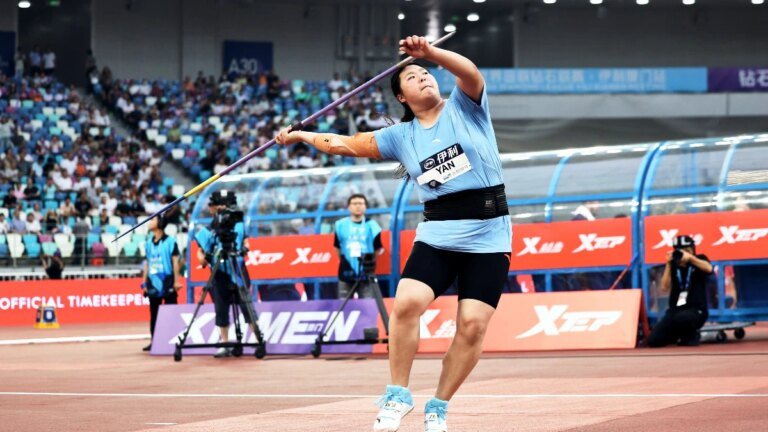 The Chinese youth stunned the world of athletics with the second best women’s javelin throw in history