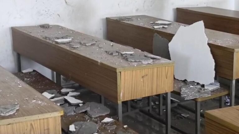 The holidays help avert a tragedy when the roof of a school collapses in Aland taluk