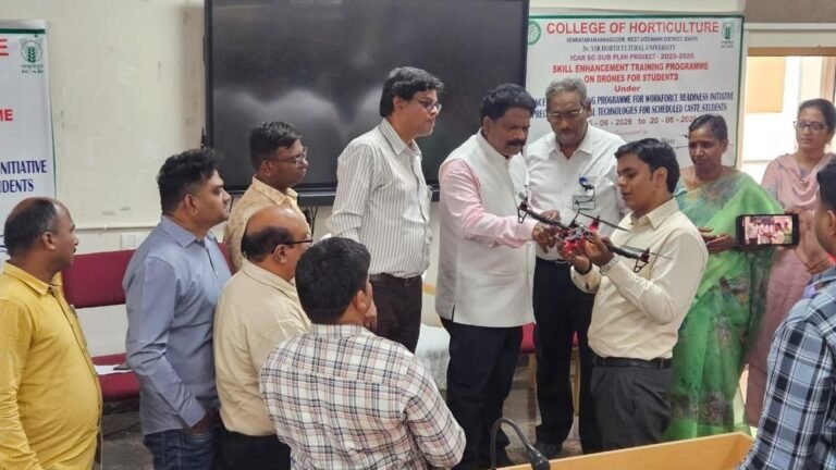 Dr. YSR Horticultural University launches drone technology training for students