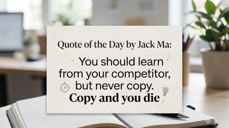 Quote of the Day: Jack Ma’s Powerful Lesson on Why Copying Competitors Leads to Failure | Today’s news