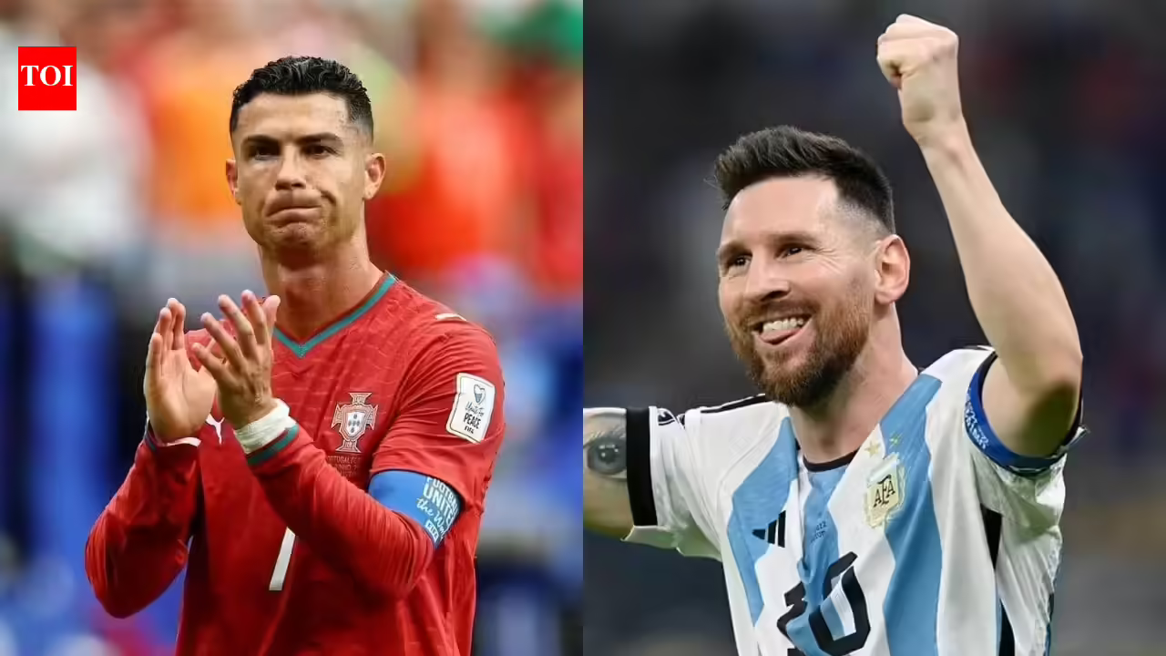 Cristiano Ronaldo equaled Lionel Messi in a rare FIFA World Cup warm-up record against Uzbekistan