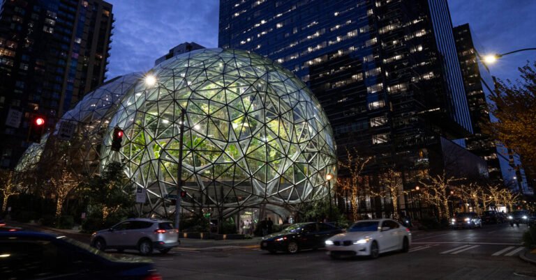 Amazon retaliated against workers who supported data center regulation, the complaint says