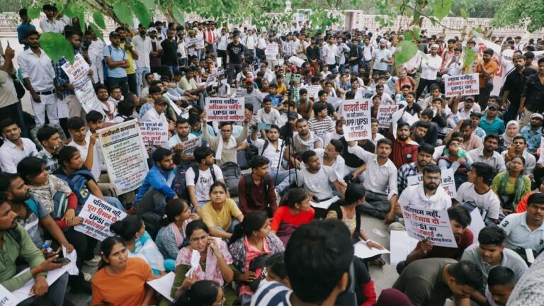 Lucknow students, backed by the CJP, are protesting against lack of transparency and irregularities in recruitment