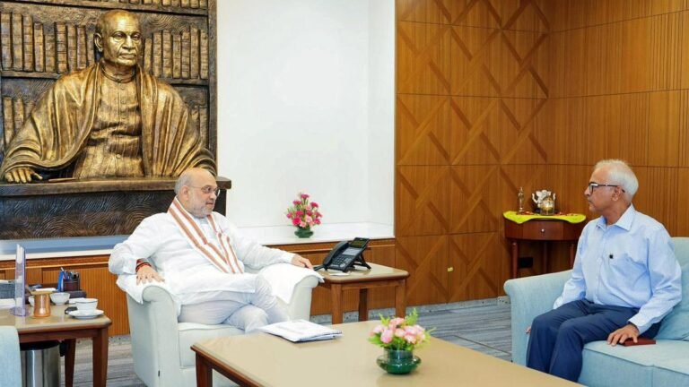 Governor of Manipur meets Shah, the security situation of the state is discussed