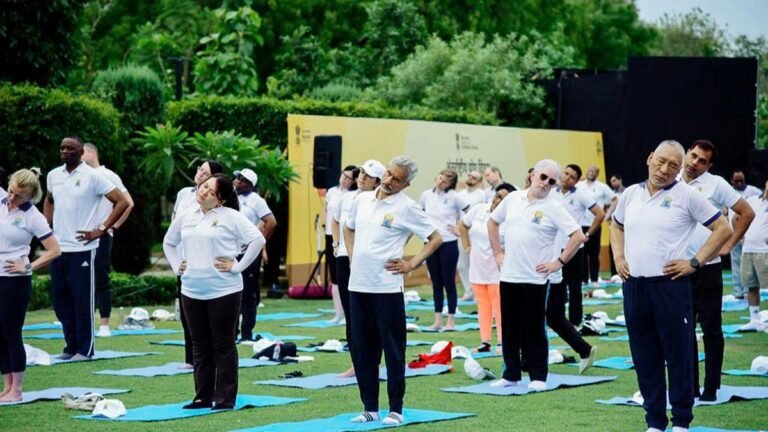Diplomatic community joins Yoga Day celebrations