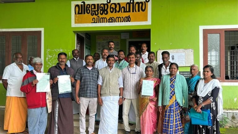 After a gap of 25 years, families in Muthamma settlement in Idukki are getting their title deeds