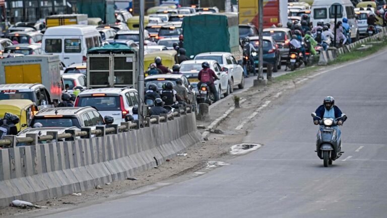 Bengaluru’s Outer Ring Road is crawling as rain leaves the stretch waterlogged