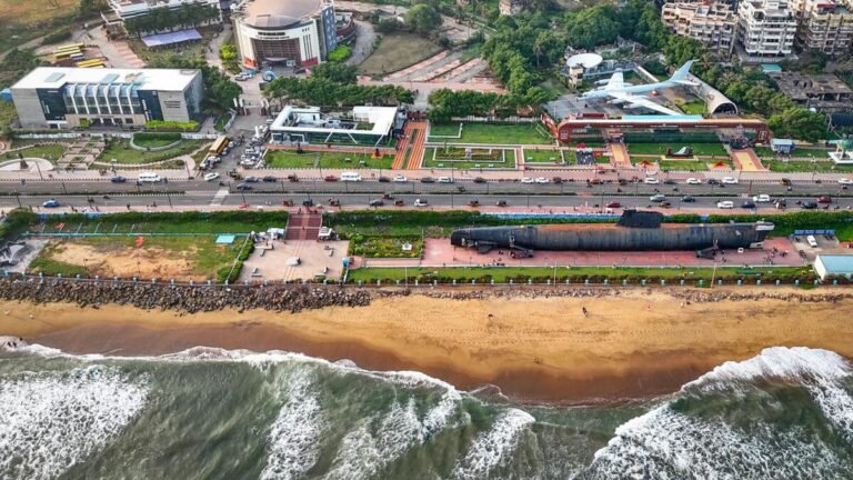 Visakhapatnam Beach Road is getting upgraded ahead of the opening of Bhogapuram Airport