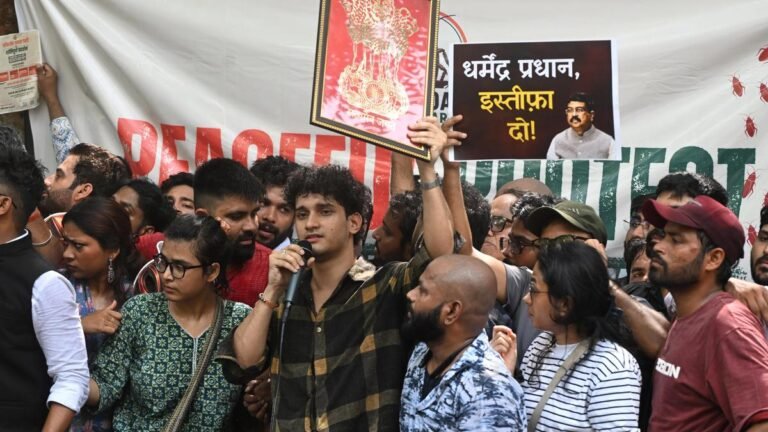 Cockroach Janata Party founder Abhijeet Dipke leads protest demanding Pradhan’s resignation at Jantar Mantar; six detained