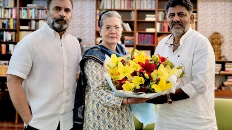 DK Shivakumar thanks the Gandhi family for his political rise