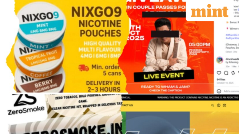 Nicotine pouches are emerging as a new public health problem, says an ICMR-NICPR | study Today’s news