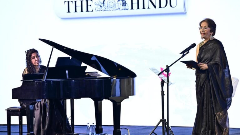 The Hindu Huddle concludes with an evocative musical performance by former diplomat Nirupam Rao
