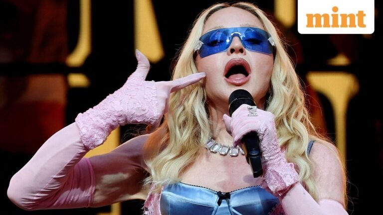 Madonna emerges from a hidden billboard in Times Square to reveal a secret New York music venue | Today’s news