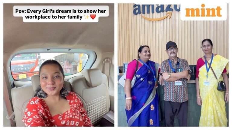 ‘It’s all worth it’: Amazon employee takes parents to Hyderabad office, internet gets emotional | Today’s news