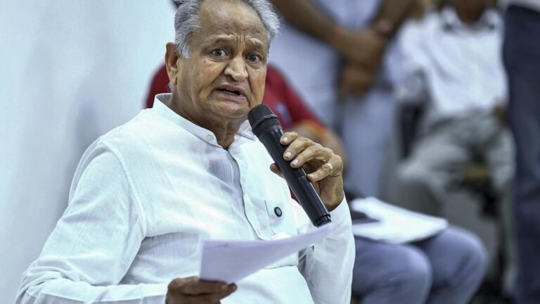 Gehlot questions Shah’s intention to demolish Muslim religious sites along the Rajasthan border