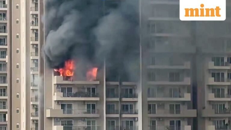 A massive fire breaks out in Noida’s Ivy County in Sector 75; CM Adityanath orders expedited relief | Videos | Today’s news