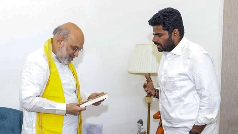 Tamil Nadu BJP leader K. Annamalai meets Amit Shah