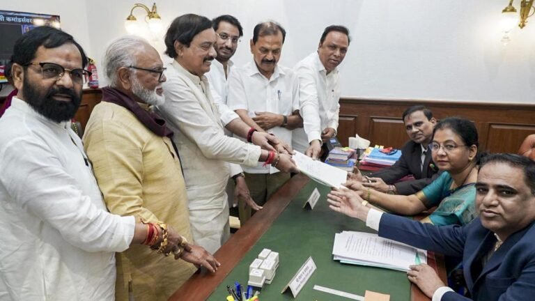 Chhagan Bhujbal sidelined, NCP’s Rajendra Jain files Rajya Sabha nomination