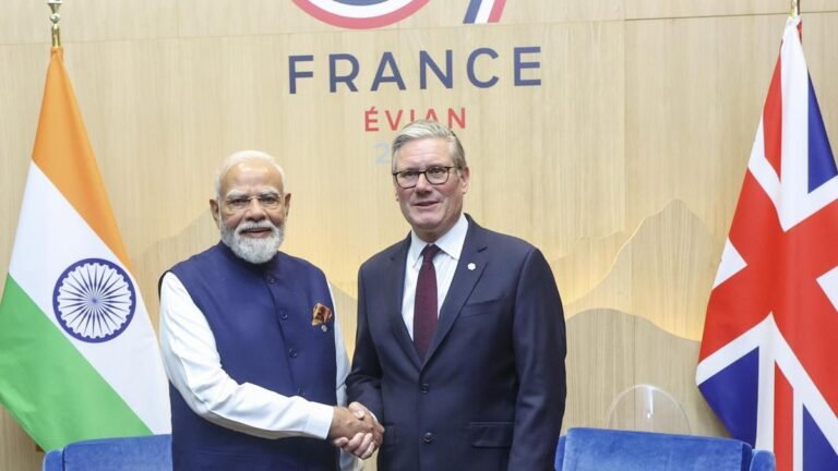 Prime Minister Modi is holding bilateral talks with the leaders of the United Kingdom and the United Arab Emirates on the sidelines of the G7 summit