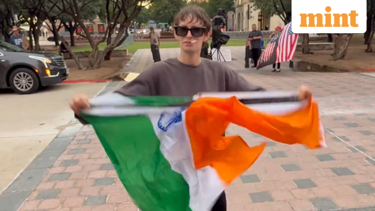 ‘F*ck India!’: Texas man rips Indian flag as anti-immigration crowd cheers; viral video sparks furious backlash | Today’s news