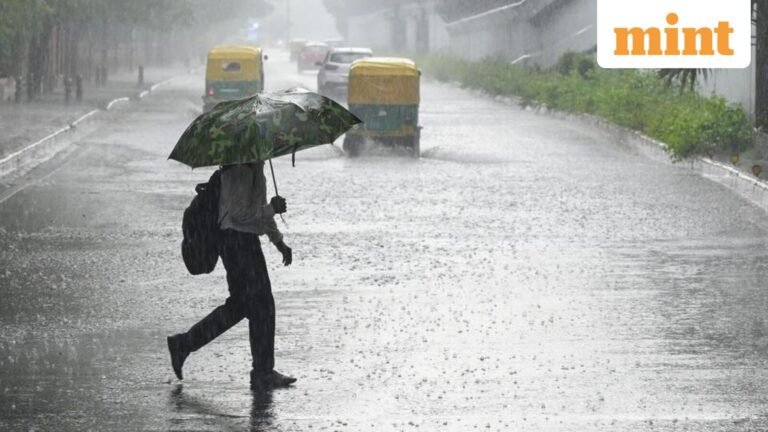 Rains lash Delhi NCR, IMD issues red, orange alerts: Full Weather Forecast | Today’s news