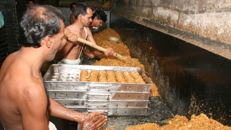 Selling the famous Tirumala laddu tops in May this year