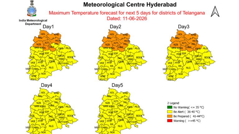 Despite the onset of monsoon, heat waves are forecast to persist in Telangana till the weekend