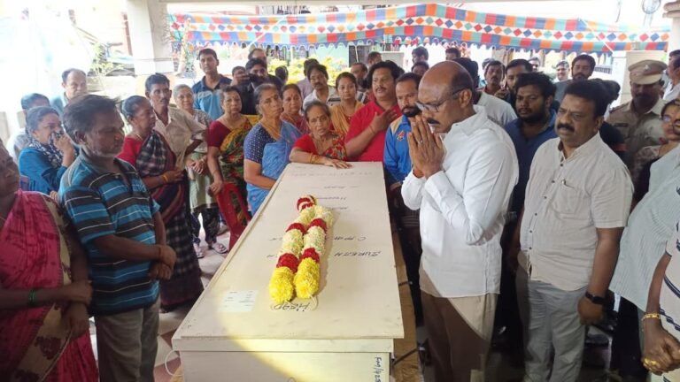 Mortal remains of Patnala Suresh, killed in MT Settebello attack, reach Visakhapatnam