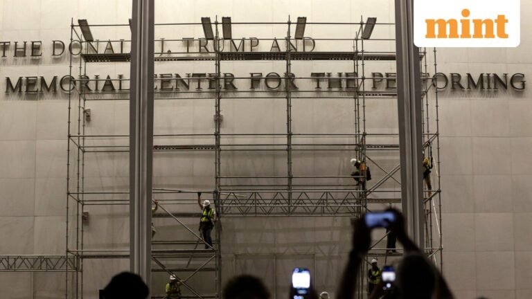 Watch: Workers begin removing Trump’s name from Kennedy Center on judge’s order | Today’s news