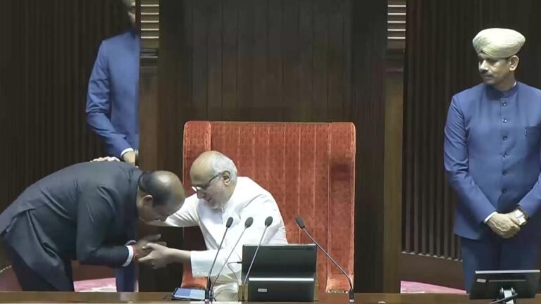 Four Rajya Sabha members from Andhra Pradesh were sworn in; Jana Sena wins its first place