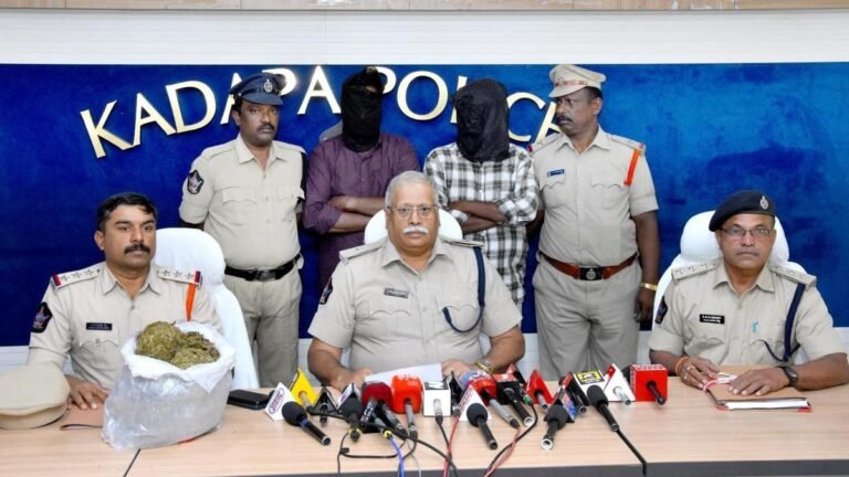 Home guard among two held for ganja smuggling in Kadapa