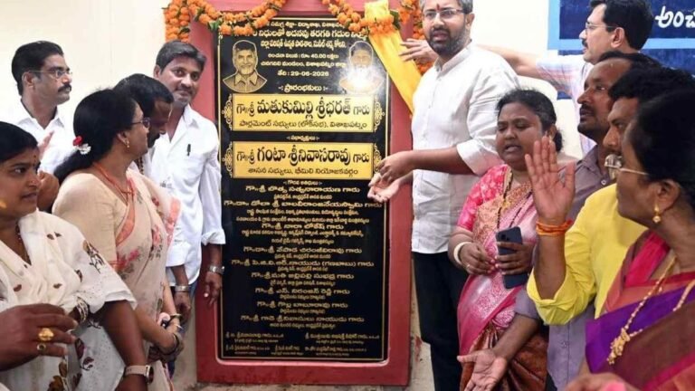 MP Sribharat launches ₹40 crore infrastructure at ZP High School