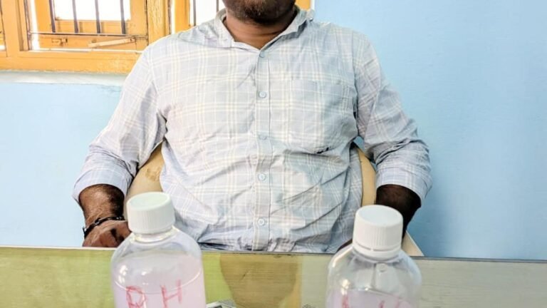 Khammam panchayat secretary arrested by ACB while accepting ₹25,000 bribe