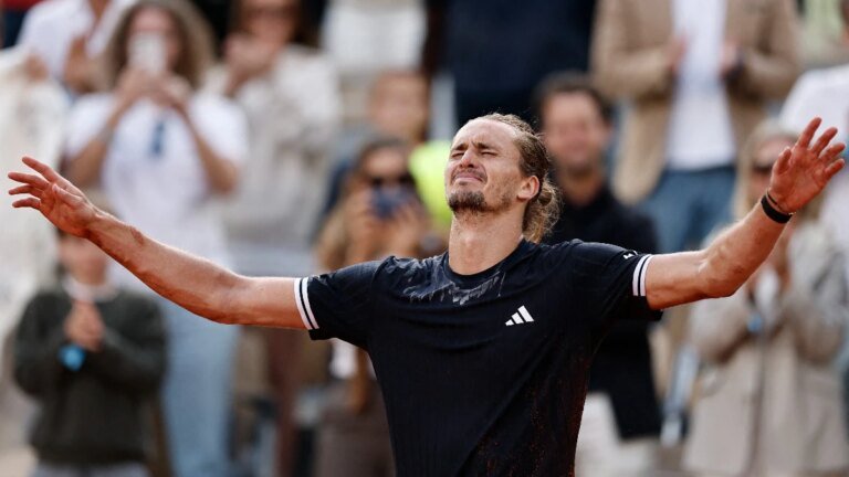 Watch: Zverev breaks down in tears after first Grand Slam win at French Open