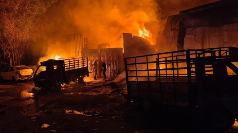 Scrap metal gutted in Vellore
