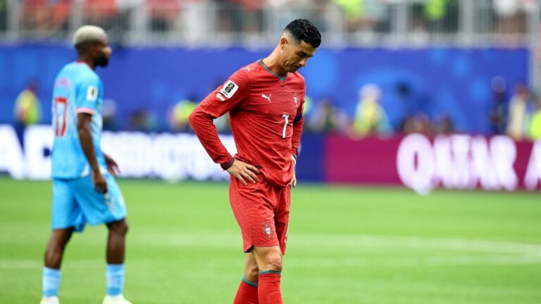 Chants of “Messi, Messi” rain on Ronaldo as Portugal star shoots point blank against DR Congo
