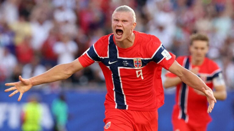 Erling Haaland heralds arrival of World Cup with aplomb as Norway beat Iraq 4-1