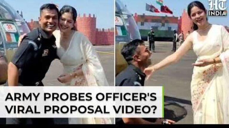 Captain’s marriage proposal after Nashik show goes viral; The Army takes note | Today’s news
