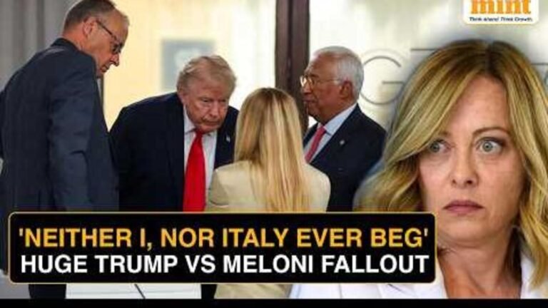 Trump-Meloni feud: Italian PM rejects Trump claim he ‘begged for photo’, foreign minister cancels US visit | Today’s news