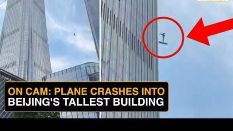 Small plane crashes into Beijing’s tallest skyscraper, dramatic videos show falling debris | Today’s news